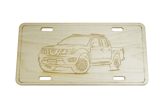 ZSPEC Nissan Frontier D40 License Plate, Birch, Ornament for Office, Garage or Man-Cave - Howling Moto