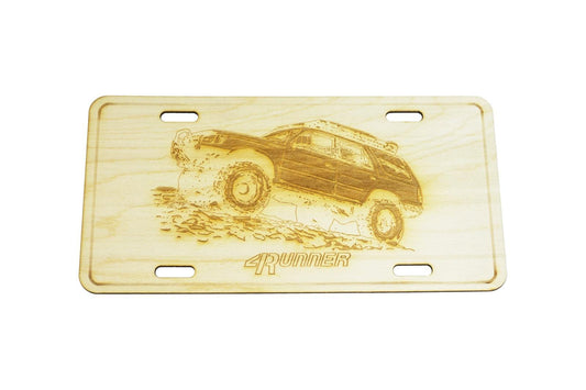 ZSPEC Toyota 4Runner Cut-Away License Plate, Birch, Ornamental - Howling Moto