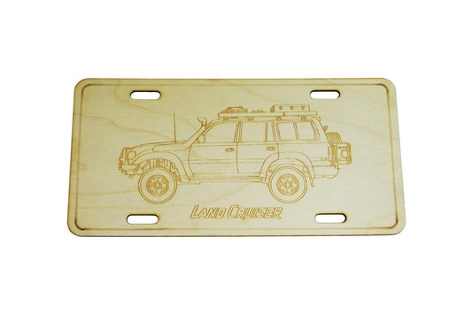 ZSPEC Toyota Landcruiser 4x4 SUV License Plate, Birch, Ornamental - Howling Moto