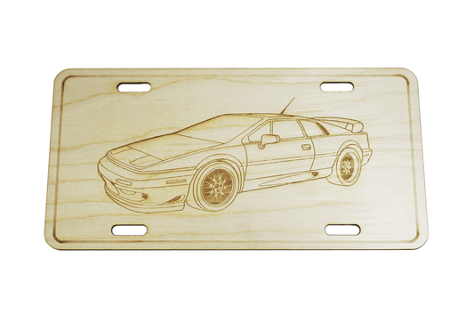 ZSPEC Lotus Esprit Sports Car License Plate, Birch, Ornament for Office, Garage or Man-Cave - Howling Moto