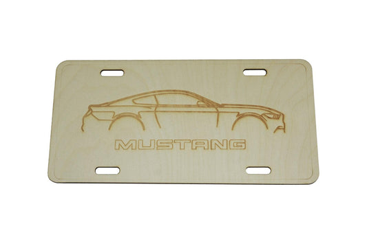 ZSPEC Ford Mustang S550 Cut-Away License Plate, Birch, Ornamental - Howling Moto