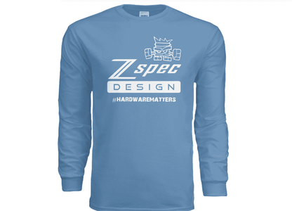 ZSPEC Long-Sleeve Cotton T-Shirt, Light Blue - Howling Moto