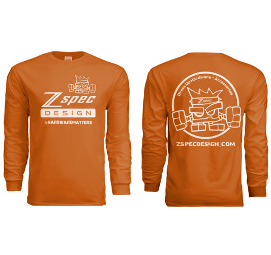 ZSPEC Long-Sleeve Cotton T-Shirt, Burnt Orange - Howling Moto