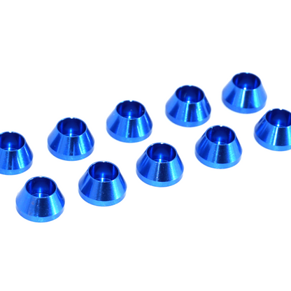 ZSPEC M2 Angled Cup Finish Washers for SHSC Socket-Cap Fasteners, 10-Pack - Howling Moto