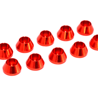 ZSPEC M3 Angled Cup Finish Washers for SHSC Socket-Cap Fasteners, 10-Pack - Howling Moto