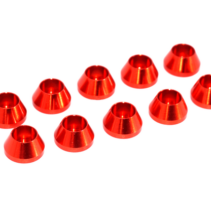 ZSPEC M2 Angled Cup Finish Washers for SHSC Socket-Cap Fasteners, 10-Pack - Howling Moto
