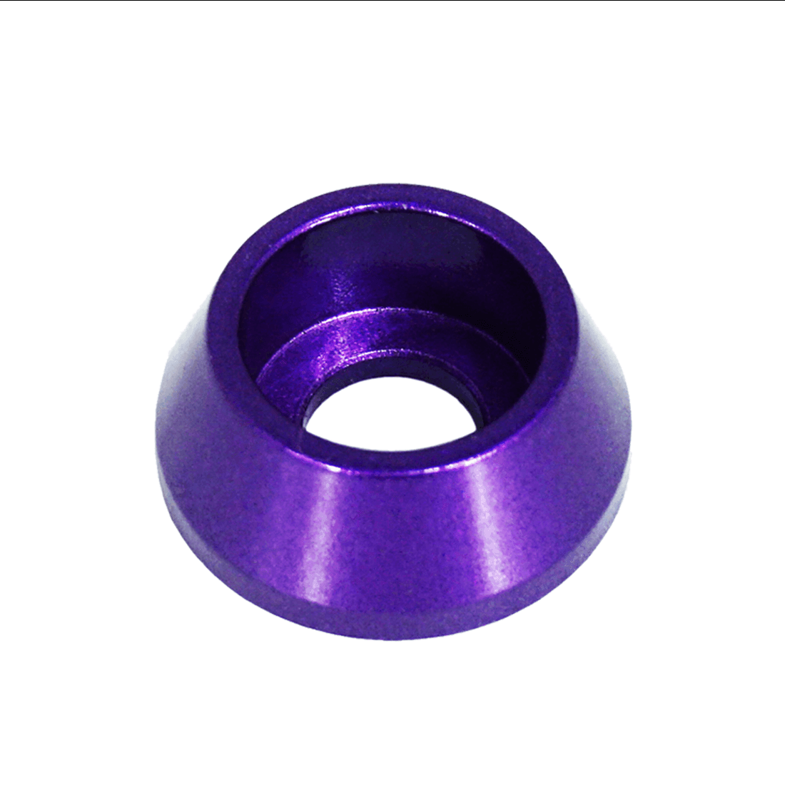 ZSPEC M5 Billet Angled Cup Finish Washers for SHSC Socket-Cap Fasteners, Billet, 10-Pack - Howling Moto