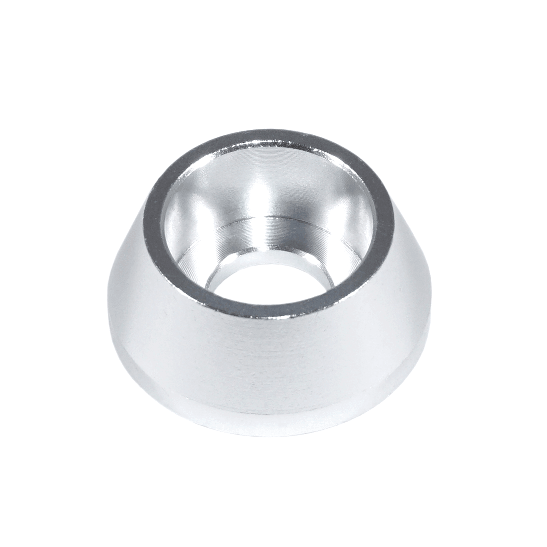 ZSPEC M10 Billet Angled Cup Finish Washers for SHSC Socket-Cap Fasteners, Billet, 10-Pack - Howling Moto