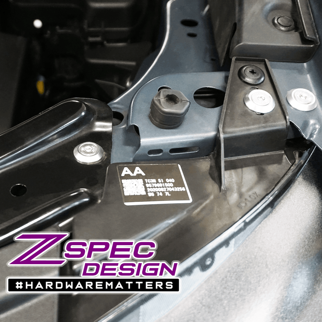 ZSPEC Stage-1 Dress Up Bolts® Fastener Kit for '16-23 Mazda CX-9, Stainless & Billet - Howling Moto