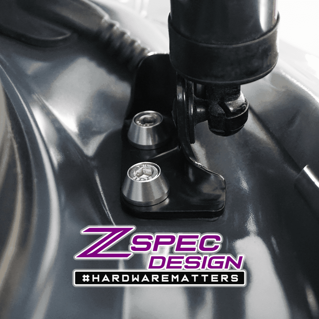 ZSPEC Stage-2 Dress Up Bolts® Fastener Kit for '16-23 Mazda CX-9, Stainless & Billet - Howling Moto