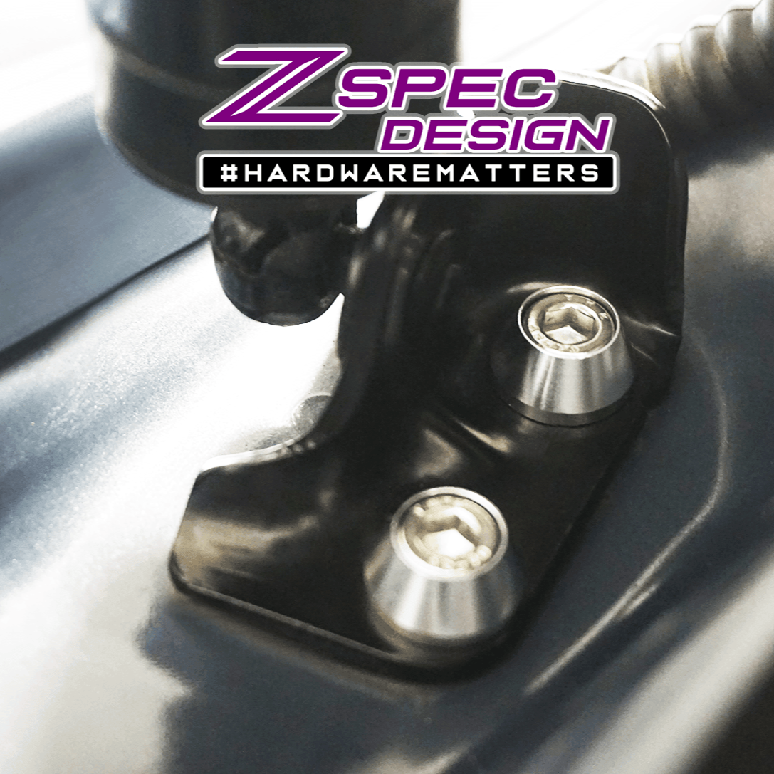 ZSPEC Dress Up Bolts® Trunk/Hatch Lift-Gate Fasteners for Mazda CX-3/CX-5/CX-9, Stainless & Billet - Howling Moto