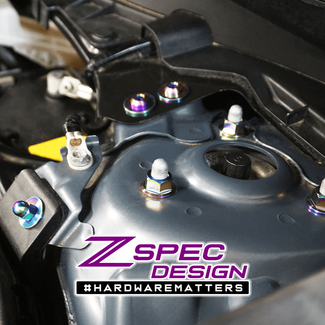 ZSPEC Stage-1 Dress Up Bolts® Fastener Kit for '17-23 Mazda CX-5, Titanium - Howling Moto