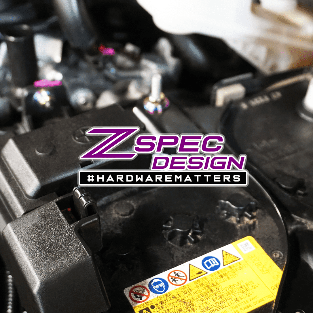 ZSPEC Stage-1 Dress Up Bolts® Fastener Kit for '16-23 Mazda CX-9, Titanium - Howling Moto