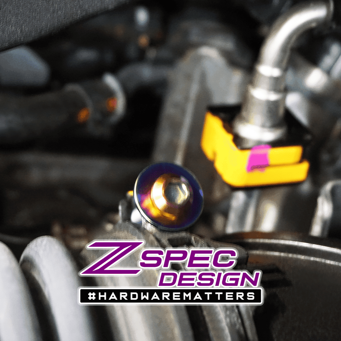 ZSPEC Stage-1 Dress Up Bolts® Fastener Kit for '16-23 Mazda CX-9, Titanium - Howling Moto
