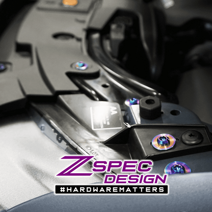 ZSPEC Stage-1 Dress Up Bolts® Fastener Kit for '16-23 Mazda CX-9, Titanium - Howling Moto