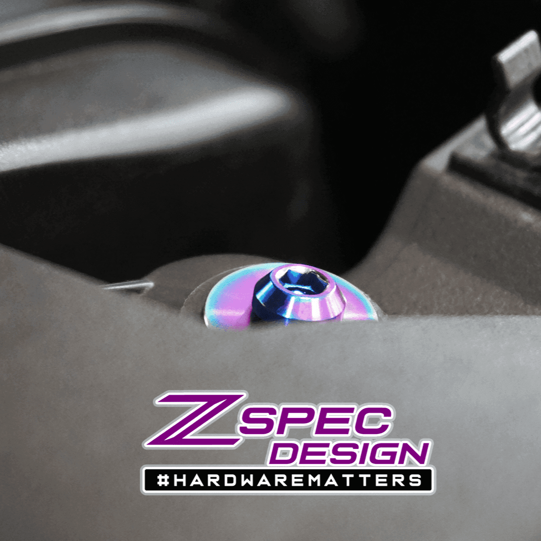 ZSPEC Stage-1 Dress Up Bolts® Fastener Kit for '16-23 Mazda CX-9, Titanium - Howling Moto