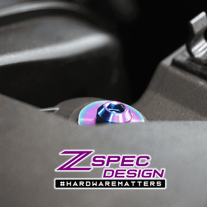 ZSPEC Stage-1 Dress Up Bolts® Fastener Kit for '16-23 Mazda CX-9, Titanium - Howling Moto