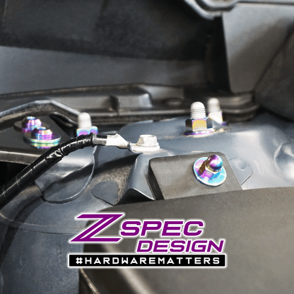 ZSPEC Stage-1 Dress Up Bolts® Fastener Kit for '17-23 Mazda CX-5, Titanium - Howling Moto
