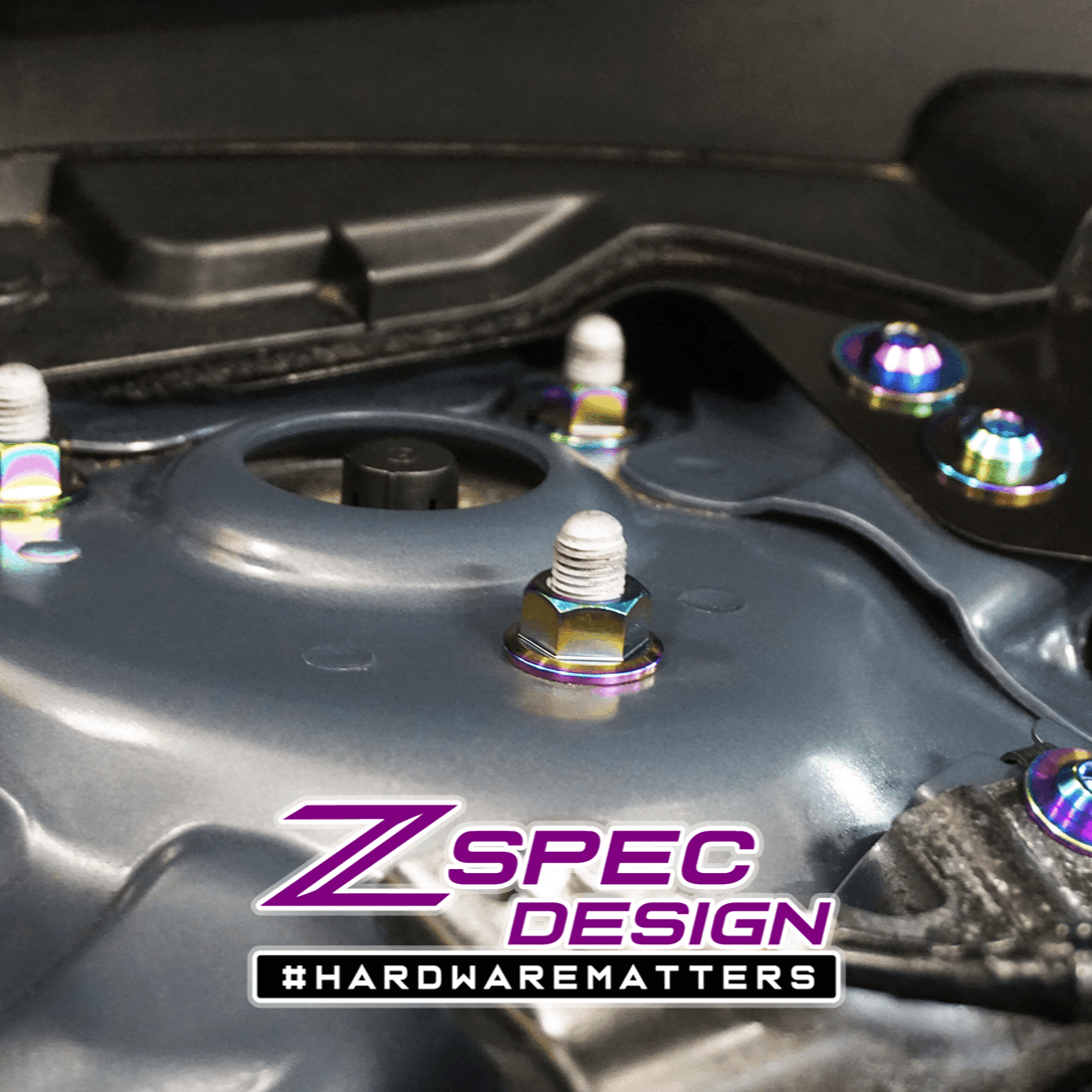 ZSPEC Stage-2 Dress Up Bolts® Fastener Kit for '16-23 Mazda CX-9, Titanium - Howling Moto