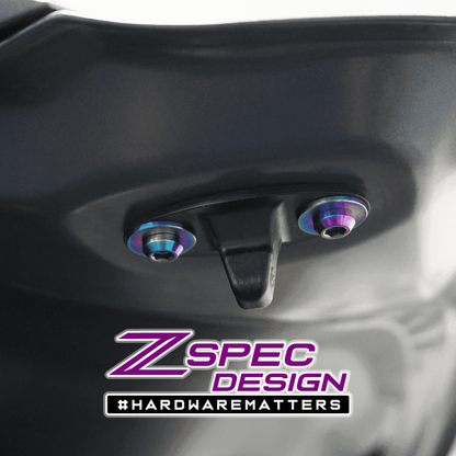 ZSPEC Stage-1 Dress Up Bolts® Fastener Kit for '16-23 Mazda CX-9, Titanium - Howling Moto