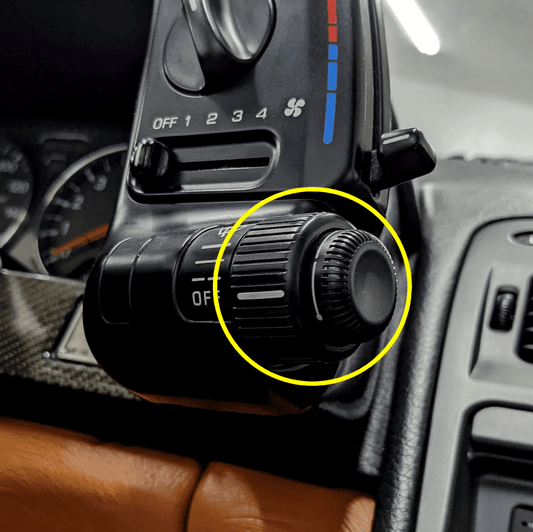 ZSPEC LHD Wiper Control Knobs for '90+ Nissan 300zx Z32, Mode & Interval Knobs - Howling Moto