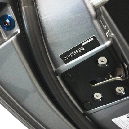 ZSPEC Door Jams Area Dress Up Bolts® Fastener Kit for '09-23 Nissan GTR (R35), Titanium - Howling Moto