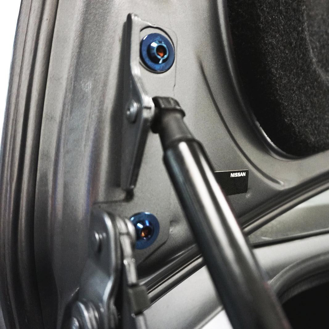 ZSPEC Trunk Area Dress Up Bolts® Fastener Kit for '09-23 Nissan GTR (R35), Titanium - Howling Moto