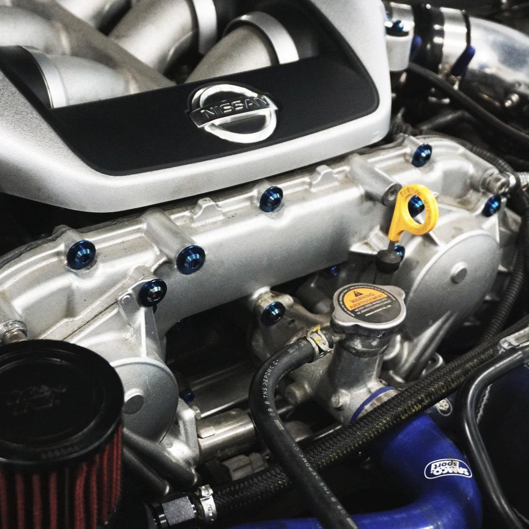 ZSPEC Stage-2 Dress Up Bolts® Fastener Kit for '09-23 Nissan GTR (R35), Titanium - Howling Moto