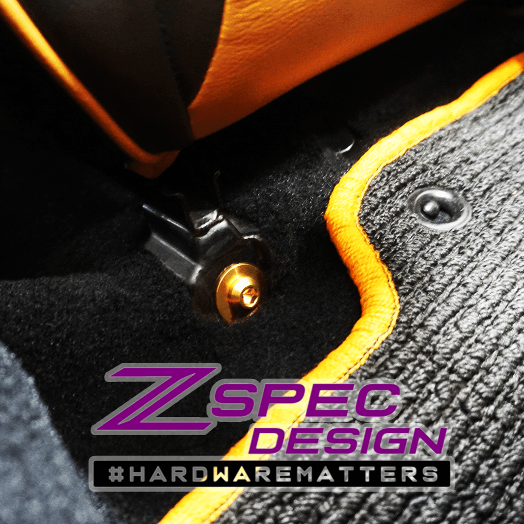 ZSPEC Seat Dress Up Bolts® Fastener Kit for '90-99 Nissan 300zx Z32, Titanium - Howling Moto