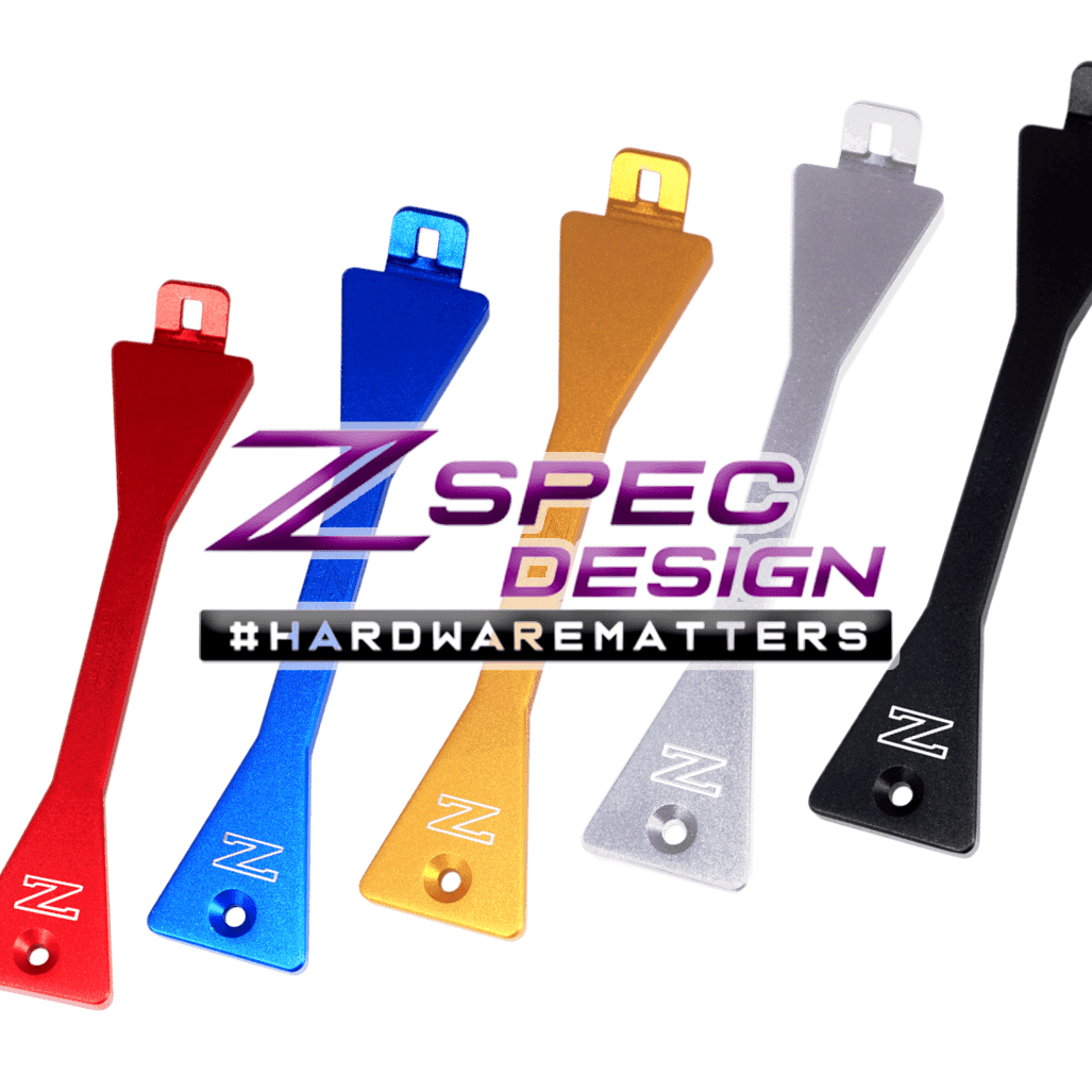 ZSPEC Battery Hold Down/Bracket Kit for Nissan Z31 300zx '84-89, Billet, w/ Stainless Hardware - Howling Moto