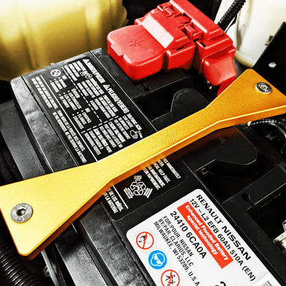 ZSPEC Battery Hold Down/Bracket for D41 Nissan Frontier, Stainless & Billet - Howling Moto