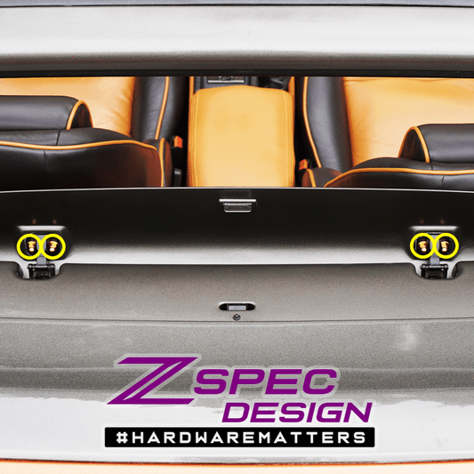 ZSPEC Wind Deflector Fastener Kit for '93-96 Nissan 300zx Convertible, Titanium - Howling Moto