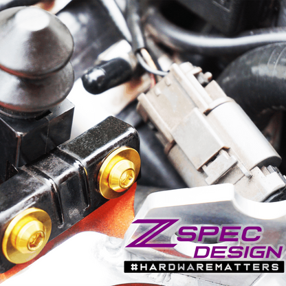 ZSPEC Stage-1 Dress Up Bolts® Hardware Kit for Nissan 300zx Z32, Titanium - Howling Moto
