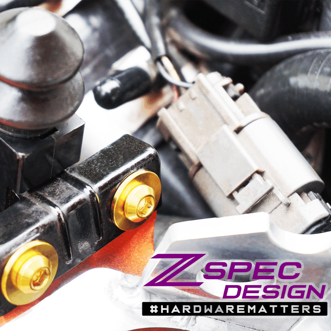ZSPEC Stage-2 Dress Up Bolts® Hardware Kit for Nissan 300zx Z32, Titanium - Howling Moto