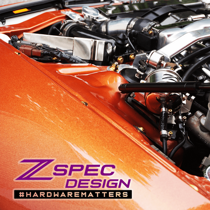 ZSPEC Stage-1 Dress Up Bolts® Hardware Kit for Nissan 300zx Z32, Titanium - Howling Moto