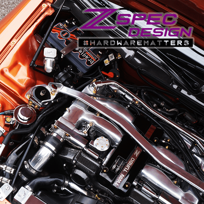 ZSPEC Stage-3 Dress Up Bolts® Hardware Kit for Nissan 300zx Z32, Titanium - Howling Moto