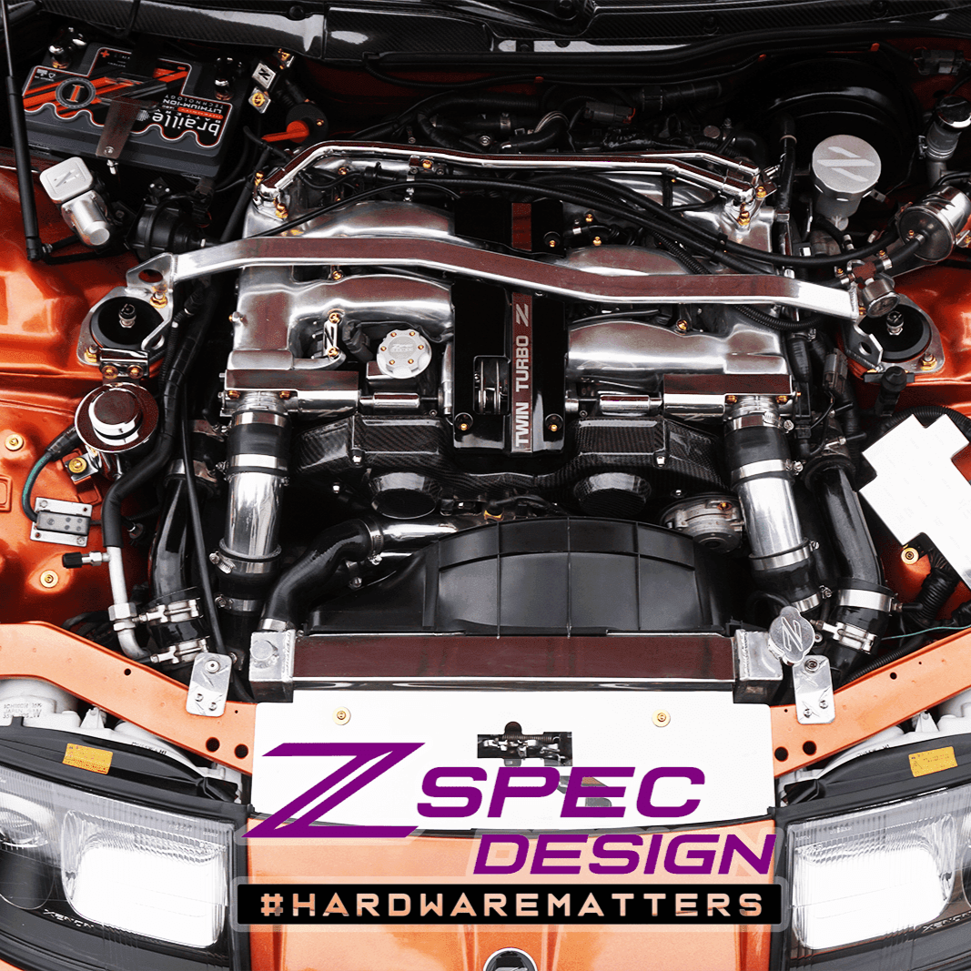 ZSPEC Stage-3 Dress Up Bolts® Hardware Kit for Nissan 300zx Z32, Titanium - Howling Moto