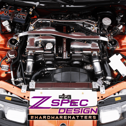ZSPEC Stage-1 Dress Up Bolts® Hardware Kit for Nissan 300zx Z32, Titanium - Howling Moto