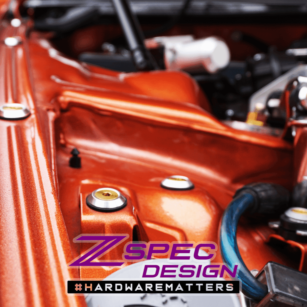 ZSPEC Stage-2 Dress Up Bolts® Kit for Nissan 300zx Z32, Titanium & Billet - Howling Moto