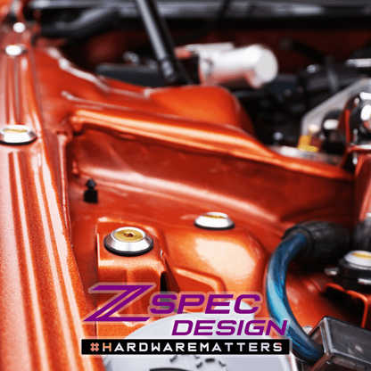 ZSPEC Stage-2 Dress Up Bolts® Kit for Nissan 300zx Z32, Titanium & Billet - Howling Moto