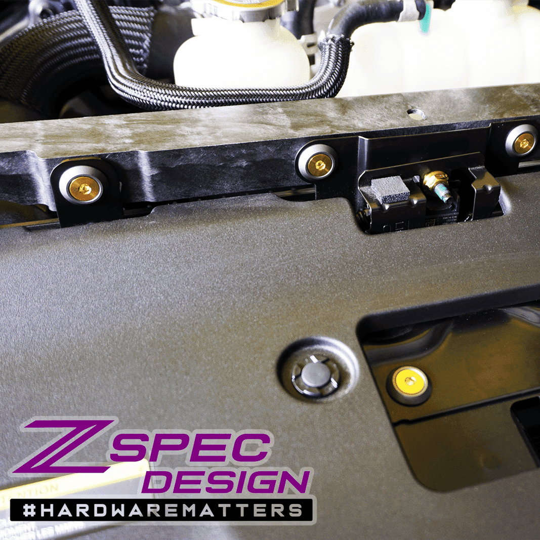 ZSPEC Stage-2 Dress Up Bolts® Hardware Kit for Nissan Z RZ34, Titanium & Billet - Howling Moto