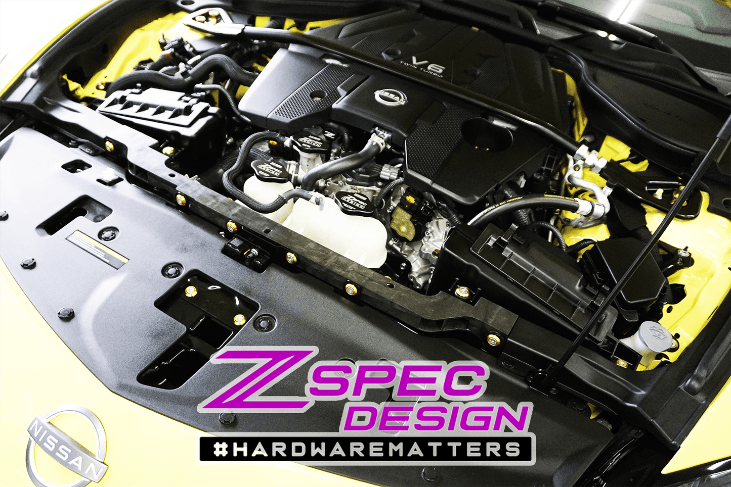 ZSPEC Stage-1 Dress Up Bolts® Hardware Kit for Nissan Z RZ34, Stainless & Billet - Howling Moto