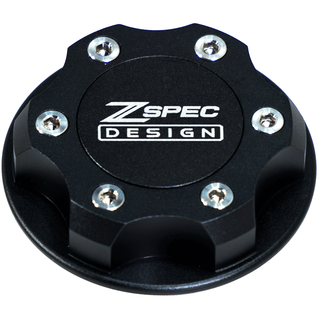 ZSPEC Billet Oil Filler Cap for Nissan/Infiniti/Datsun, Black Cap w/ Titanium Accent - Howling Moto