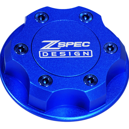 ZSPEC Billet Oil Filler Cap for Nissan/Infiniti/Datsun, Blue Cap w/ Titanium Accents - Howling Moto
