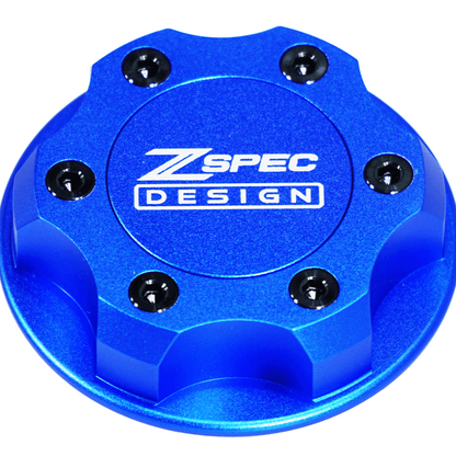 ZSPEC Billet Oil Filler Cap for Nissan/Infiniti/Datsun, Blue Cap w/ Titanium Accents - Howling Moto