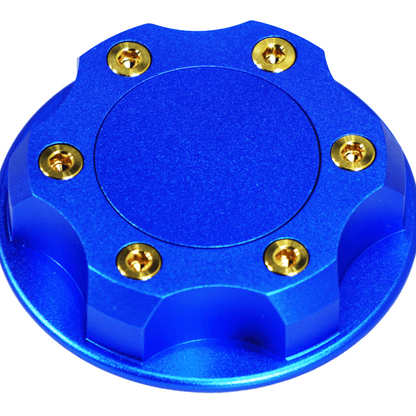 ZSPEC Billet Oil Filler Cap for Nissan/Infiniti/Datsun, Blue Cap w/ Titanium Accents - Howling Moto