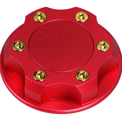 ZSPEC Billet Oil Filler Cap for Nissan/Infiniti/Datsun, Red Cap w/ Titanium Accents - Howling Moto