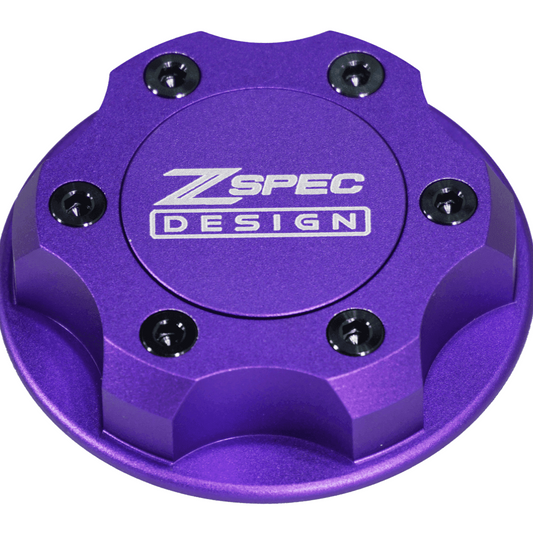 ZSPEC Billet Oil Filler Cap for Nissan/Infiniti/Datsun, Purple Cap w/ Titanium Accents - Howling Moto