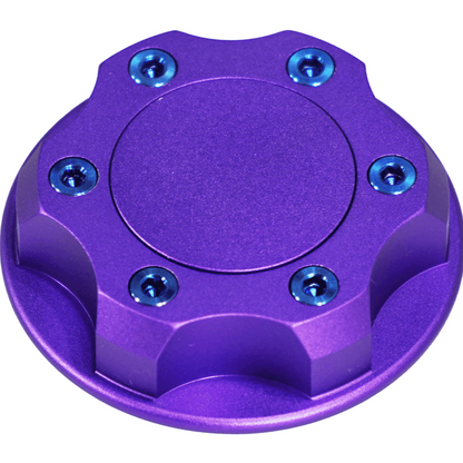 ZSPEC Billet Oil Filler Cap for Nissan/Infiniti/Datsun, Purple Cap w/ Titanium Accents - Howling Moto