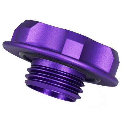 ZSPEC Billet Oil Filler Cap for Nissan/Infiniti/Datsun, Purple Cap w/ Titanium Accents - Howling Moto